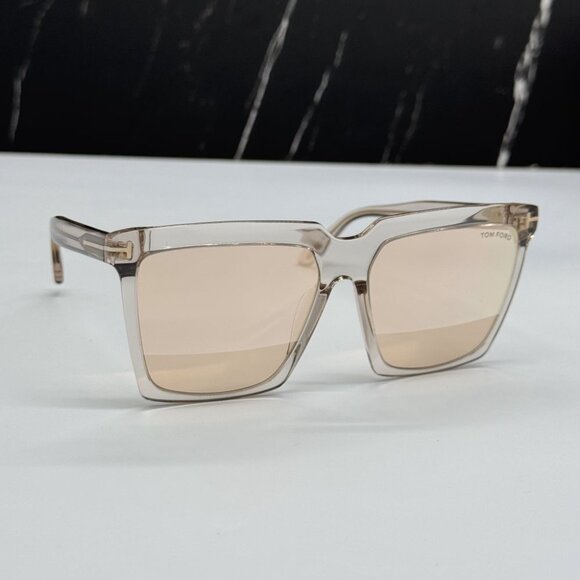NEW TOM FORD TF764 20Z WOMEN SQUARE SUNGLASSES TOM FORD SABRINA-02 FT0764 - Picture 7 of 12